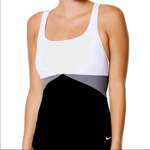 Nike Black/White Tankini Top Women’s XS